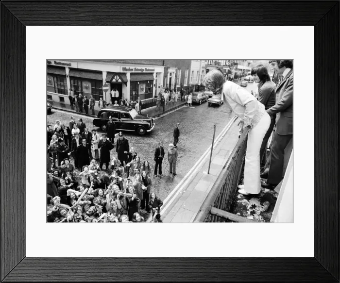Framed Print : American pop idol David Cassidy arrived through the back door of Radio Luxembourg while Framed Print : American pop idol David Cassidy arrived through the back door of Radio Luxembourg while