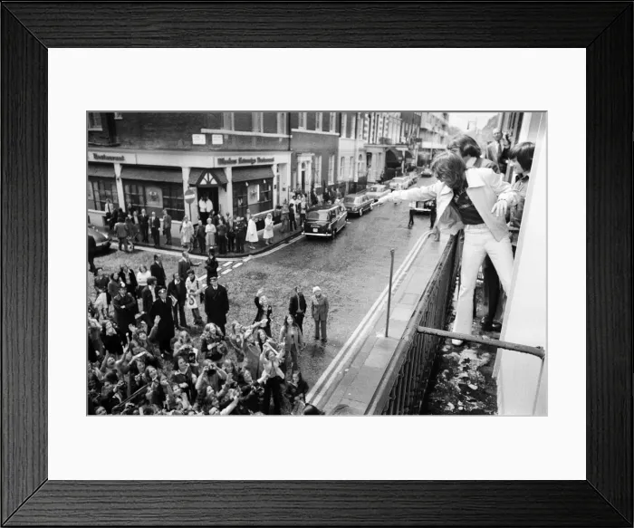 Framed Print : American pop idol David Cassidy arrived through the back door of Radio Luxembourg while