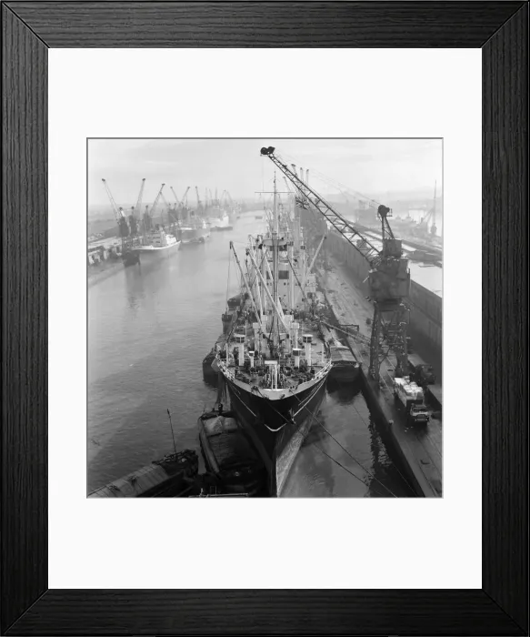 Framed Print : King George Dock, Hull. March 1965 Framed Print : King George Dock, Hull. March 1965