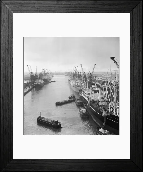 Framed Print : King George Dock, Hull. March 1965 Framed Print : King George Dock, Hull. March 1965
