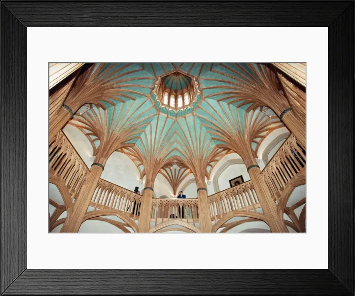 Framed Print : Interior view of Windsor Castle showing restoration after it was damaged by fire in 1992 Framed Print : Interior view of Windsor Castle showing restoration after it was damaged by fire in 1992