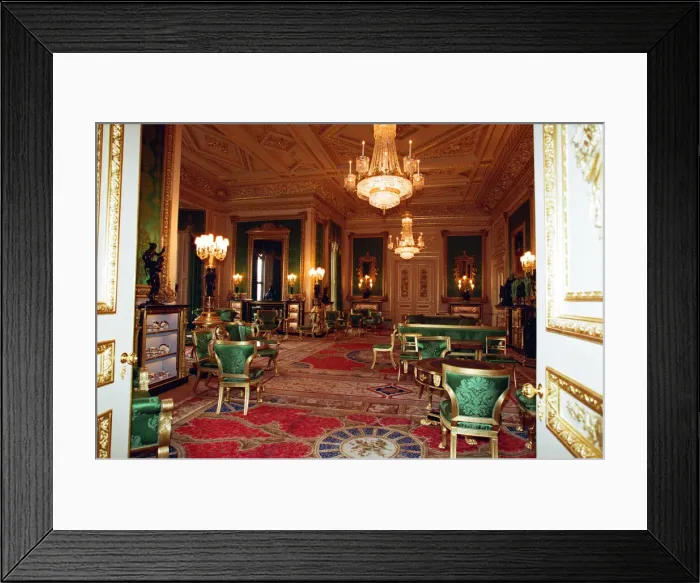Framed Print : Interior view of Windsor Castle showing restoration after it was damaged by fire in 1992 Framed Print : Interior view of Windsor Castle showing restoration after it was damaged by fire in 1992
