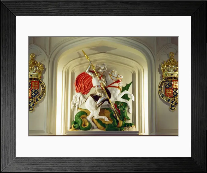 Framed Print : Interior view of Windsor Castle showing restoration after it was damaged by fire in 1992 Framed Print : Interior view of Windsor Castle showing restoration after it was damaged by fire in 1992