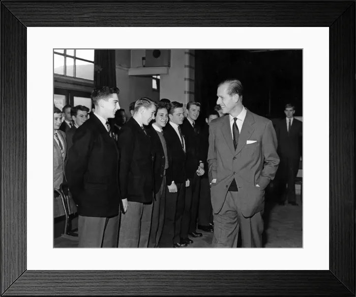 Framed Print : Prince Philip, Duke of Edinburgh visits Liverpool. A cheery smile from the Duke for Framed Print : Prince Philip, Duke of Edinburgh visits Liverpool. A cheery smile from the Duke for