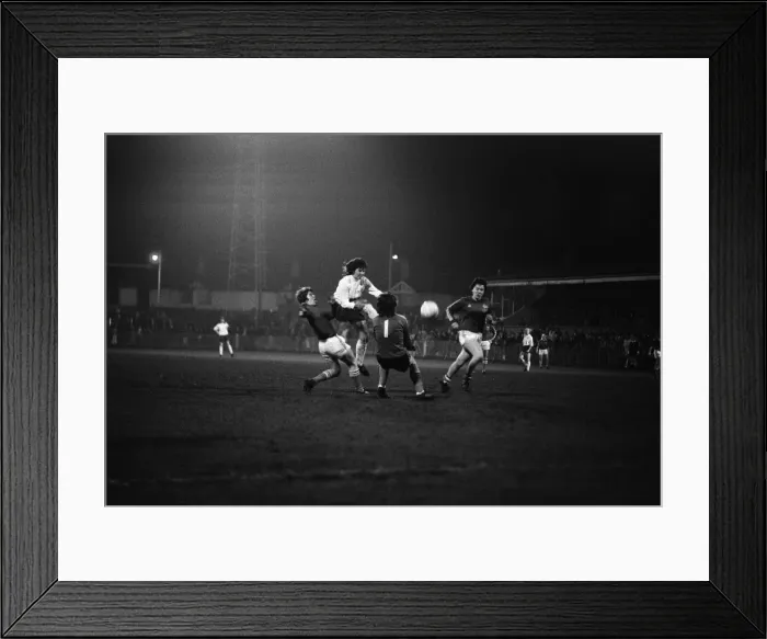 Framed Print : Womens International Football, England v France match. Final score 2- 0 to England Framed Print : Womens International Football, England v France match. Final score 2- 0 to England