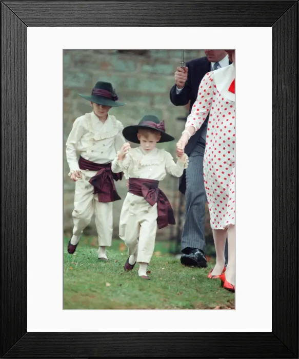 Framed Print : Prince Harry attends the wedding of Earl Spencer, Princess Dianas brother Framed Print : Prince Harry attends the wedding of Earl Spencer, Princess Dianas brother