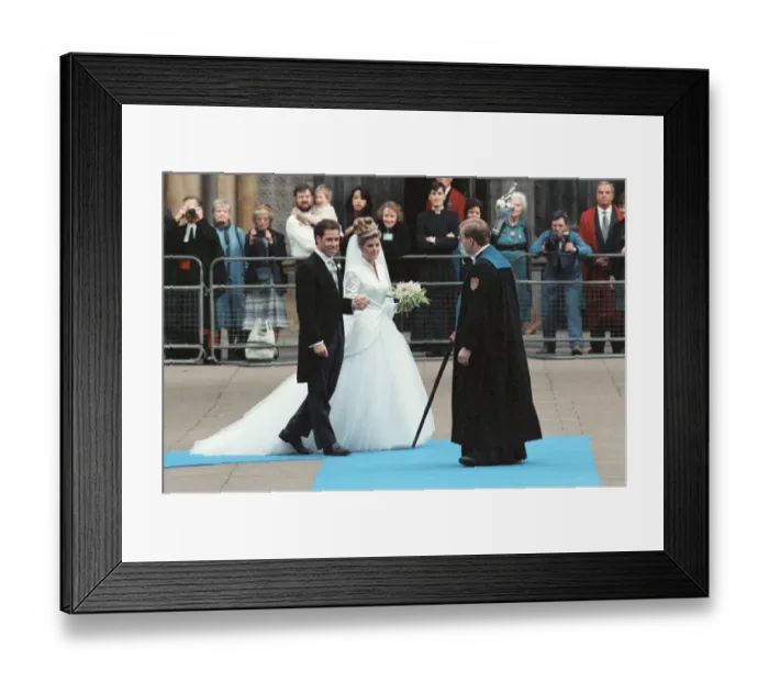 Framed Print : The Wedding of David Armstrong-Jones, Viscount Linley, to Serena Stanhope Framed Print : The Wedding of David Armstrong-Jones, Viscount Linley, to Serena Stanhope