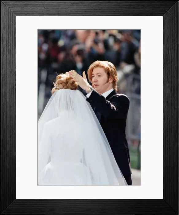 Framed Print : The Wedding of David Armstrong-Jones, Viscount Linley, to Serena Stanhope