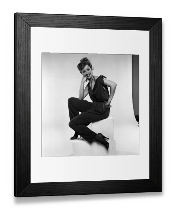 Framed Print : Actress Anne Kirkbride models the latest fashions. 15th July 1981