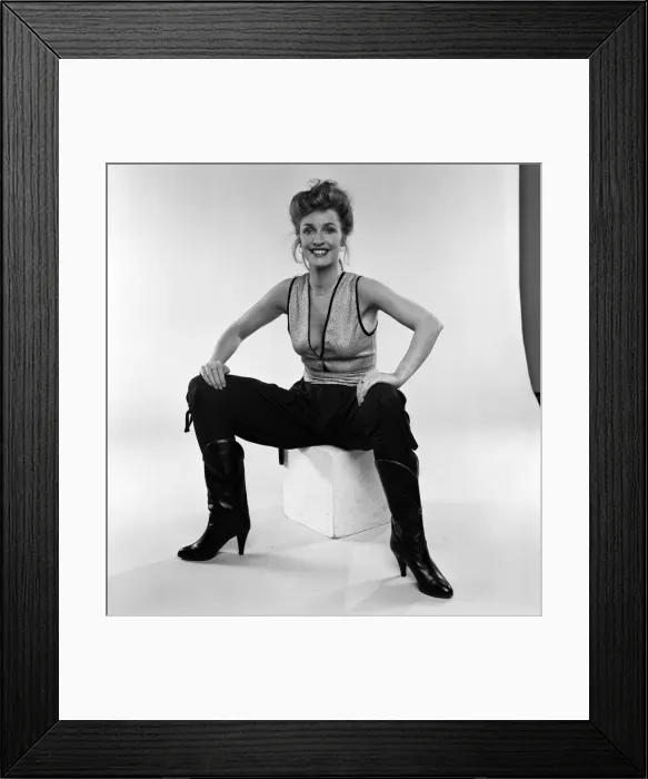 Framed Print : Actress Anne Kirkbride models the latest fashions. 15th July 1981