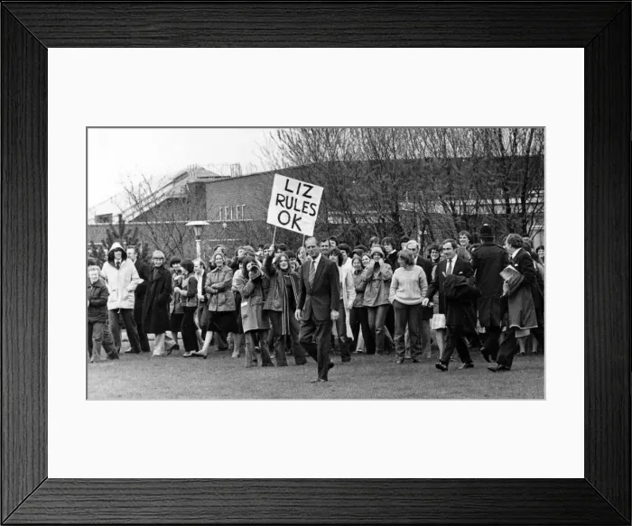 Framed Print : Prince Philip visits Liverpool. The Duke leaves Edge Hill. 1st May 1979 Framed Print : Prince Philip visits Liverpool. The Duke leaves Edge Hill. 1st May 1979