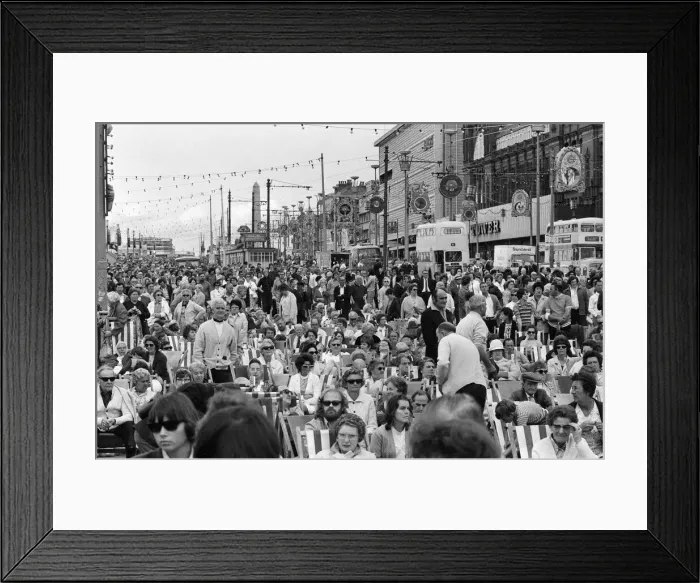 Framed Print : Blackpool came to a standstill as Concorde flew over. Every vantage point was occupied Framed Print : Blackpool came to a standstill as Concorde flew over. Every vantage point was occupied