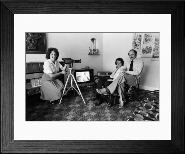 Framed Print : Video Dating service. August 1980