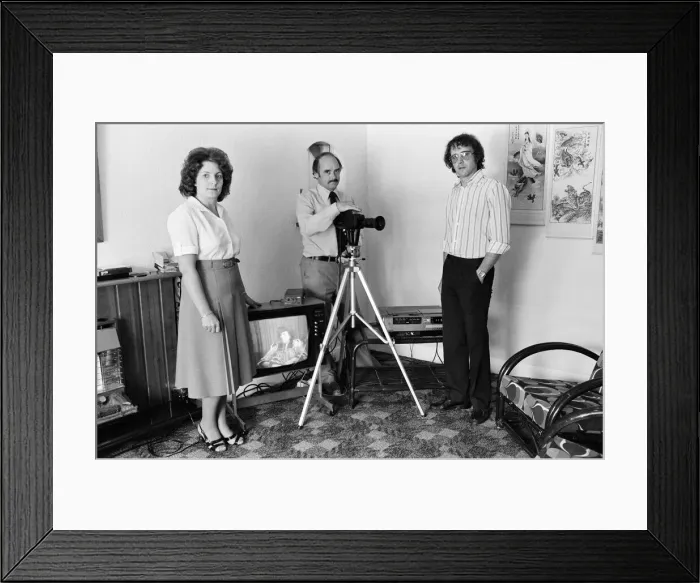 Framed Print : Video Dating service. August 1980