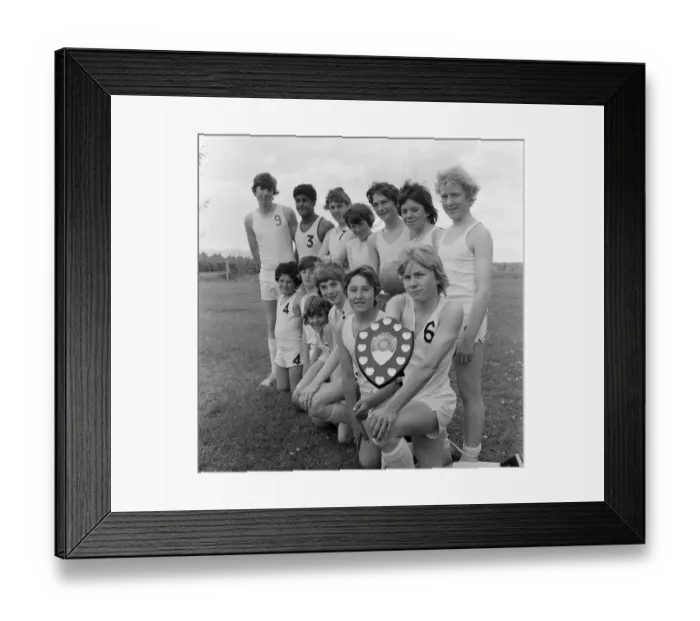 Framed Print : St Anthonys School volley ball team, Middlesbrough. 1971 Framed Print : St Anthonys School volley ball team, Middlesbrough. 1971