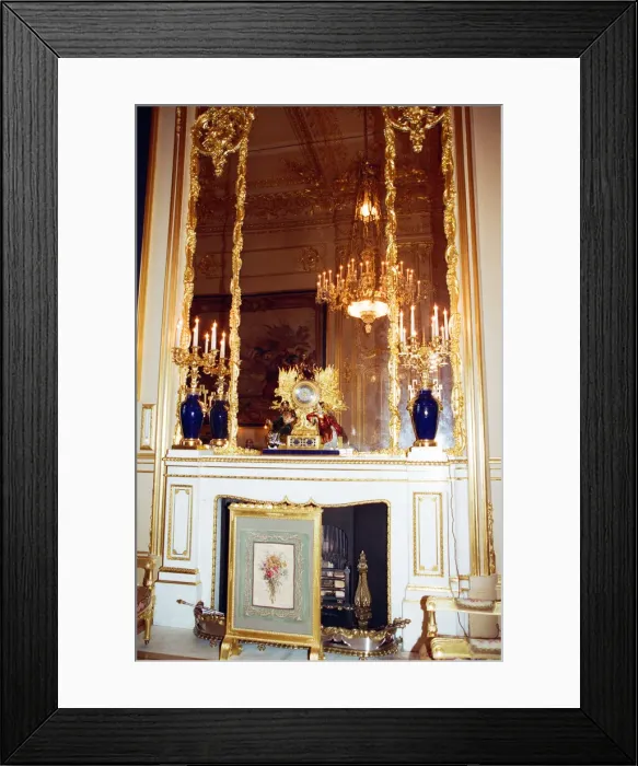 Framed Print : Interior view of Windsor Castle showing restoration after it was damaged by fire in 1992 Framed Print : Interior view of Windsor Castle showing restoration after it was damaged by fire in 1992