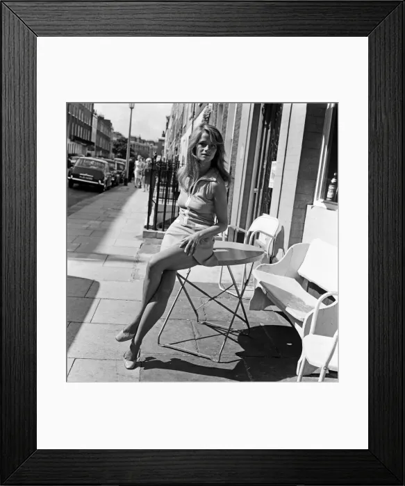 Framed Print : Actress Charlotte Rampling pictured in Chelsea. 9th August 1967
