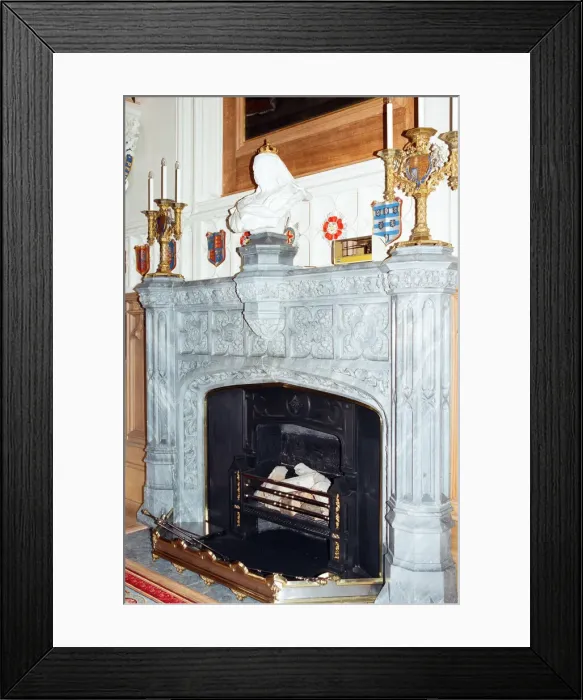 Framed Print : Interior view of Windsor Castle showing restoration after it was damaged by fire in 1992