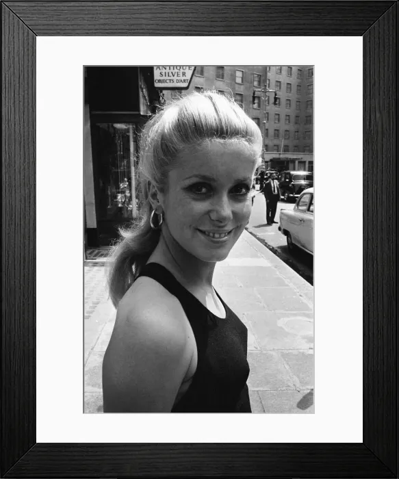 Framed Print : Catherine Deneuve, french actress and star of British psychological horror Repulsion Framed Print : Catherine Deneuve, french actress and star of British psychological horror Repulsion