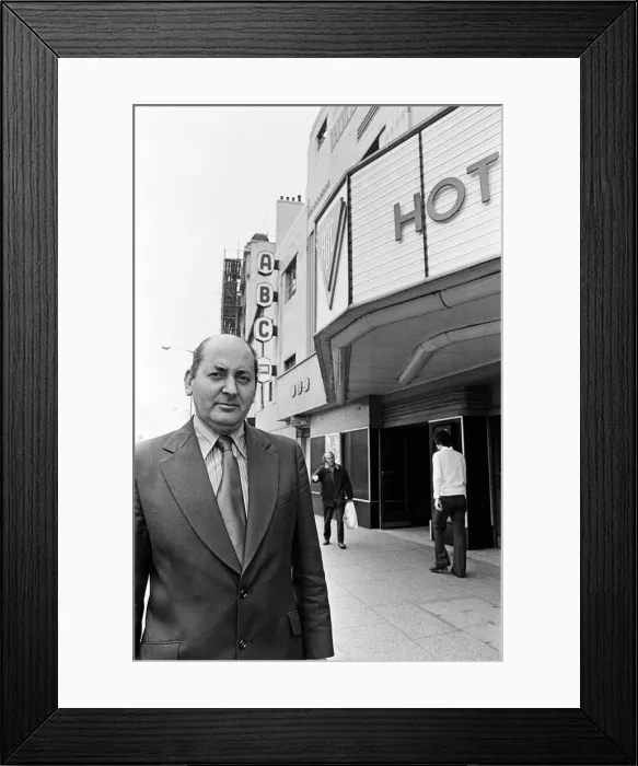 Framed Print : The ABC Cinema in Stockton, which is closing down. 1974
