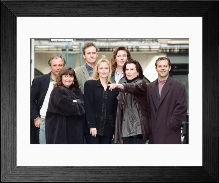 Framed Print : The Comic Strip Presents... photocall. Pictured, Dawn French Framed Print : The Comic Strip Presents... photocall. Pictured, Dawn French
