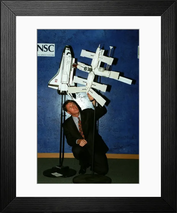 Framed Print : Michael Foale British Astronaut January 98 With scale size Mire Framed Print : Michael Foale British Astronaut January 98 With scale size Mire