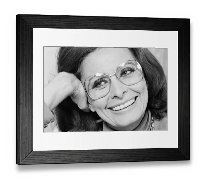 Framed Print : Actress Sophia Loren, pictured in London where shes promoting her new book. October 1984 Framed Print : Actress Sophia Loren, pictured in London where shes promoting her new book. October 1984