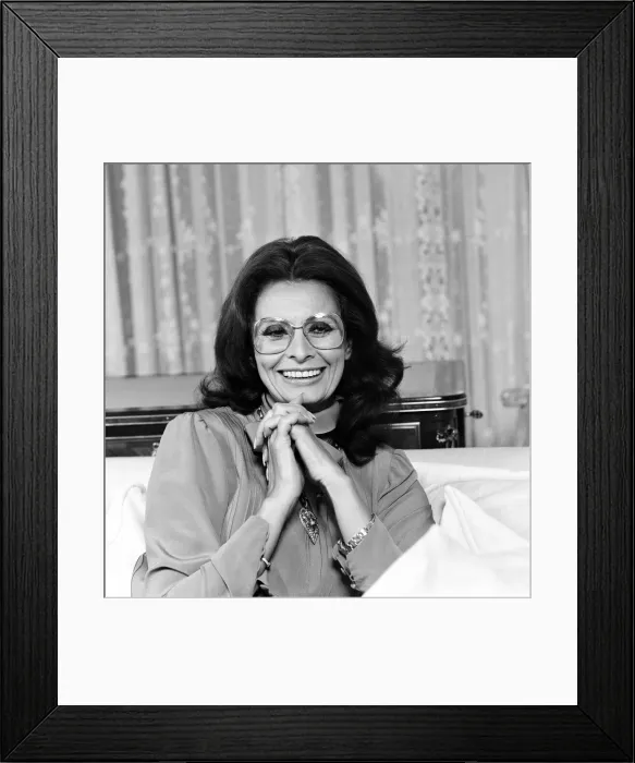 Framed Print : Actress Sophia Loren, pictured in London where shes promoting her new book. October 1984