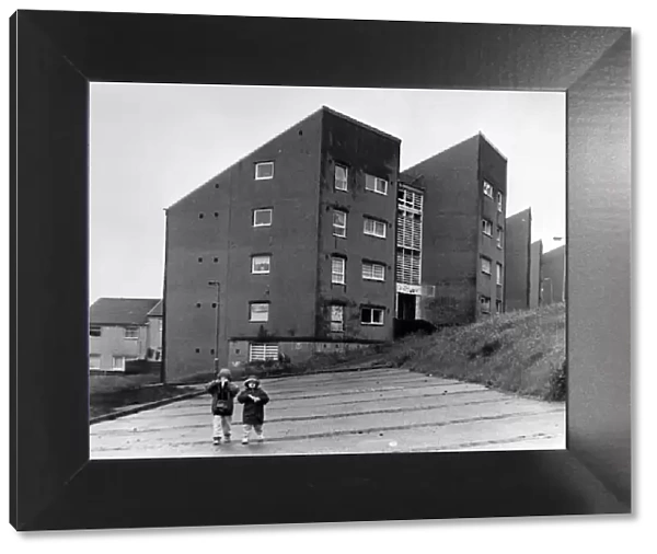Fats on the Penrhys Estate, numbers 548 o 555 which will be demolished. 5th July 1990