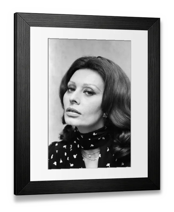 Framed Print : Sophia Loren pictured in Austria where she is filming the MGM movie