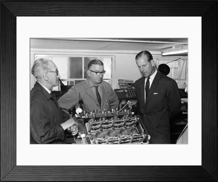 Framed Print : Prince Philip, Duke of Edinburgh visits Coventry Climax. 21st June 1966 Framed Print : Prince Philip, Duke of Edinburgh visits Coventry Climax. 21st June 1966