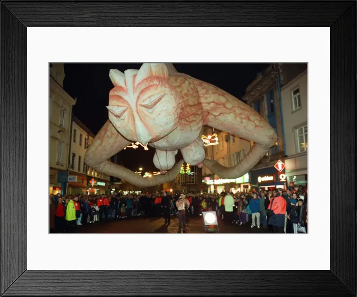 Framed Print : Newcastle New Years Eve celebrations. 31st December 1998 Framed Print : Newcastle New Years Eve celebrations. 31st December 1998