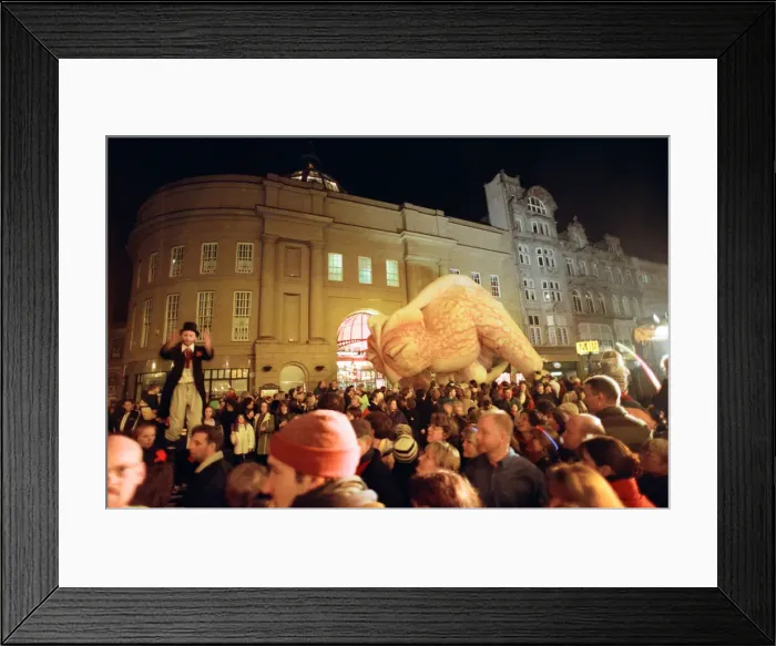 Framed Print : Newcastle New Years Eve celebrations. 31st December 1998 Framed Print : Newcastle New Years Eve celebrations. 31st December 1998