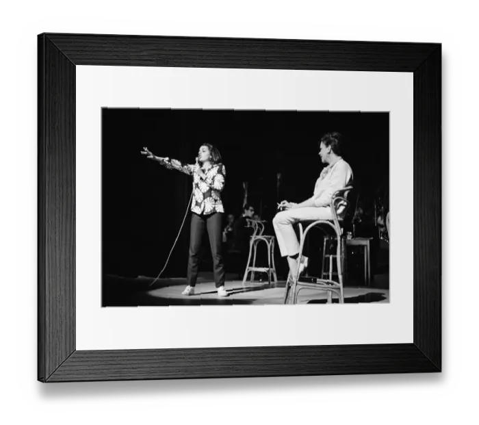 Framed Print : Judy Garland and her daughter Liza Minnelli are returning to the London Palladium for a