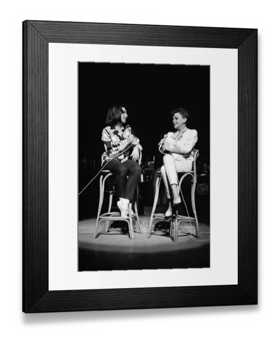 Framed Print : Judy Garland and her daughter Liza Minnelli are returning to the London Palladium for a