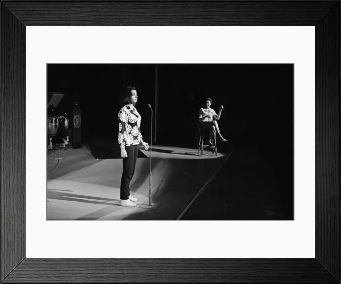 Framed Print : Judy Garland and her daughter Liza Minnelli are returning to the London Palladium for a