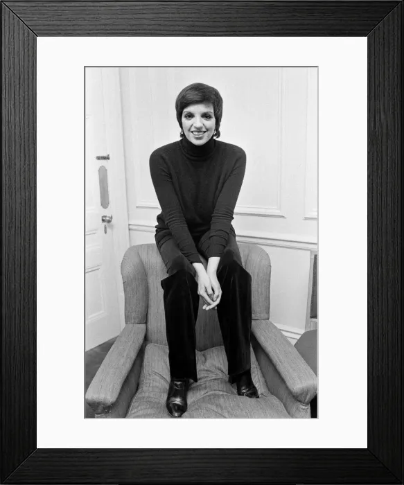 Framed Print : Liza Minnelli pictured at a reception at the Savoy Hotel. 4th December 1978 Framed Print : Liza Minnelli pictured at a reception at the Savoy Hotel. 4th December 1978