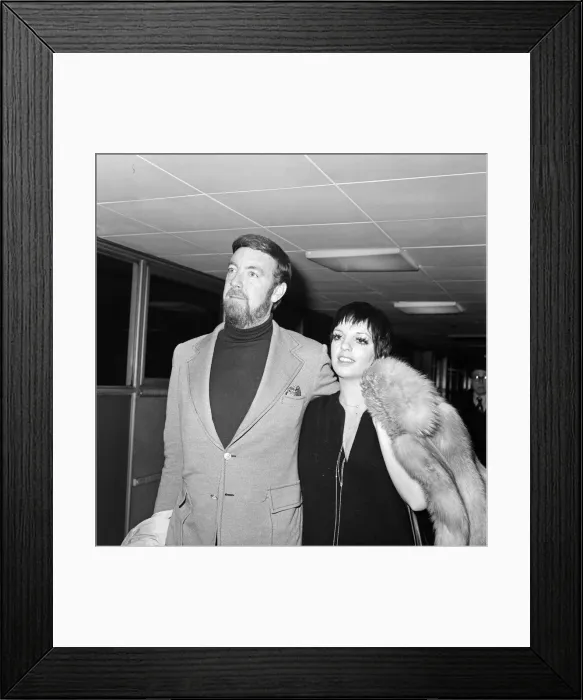 Framed Print : Liza Minnelli and her new husband Jack Haley Jr arrive at Heathrow to finish off their Framed Print : Liza Minnelli and her new husband Jack Haley Jr arrive at Heathrow to finish off their