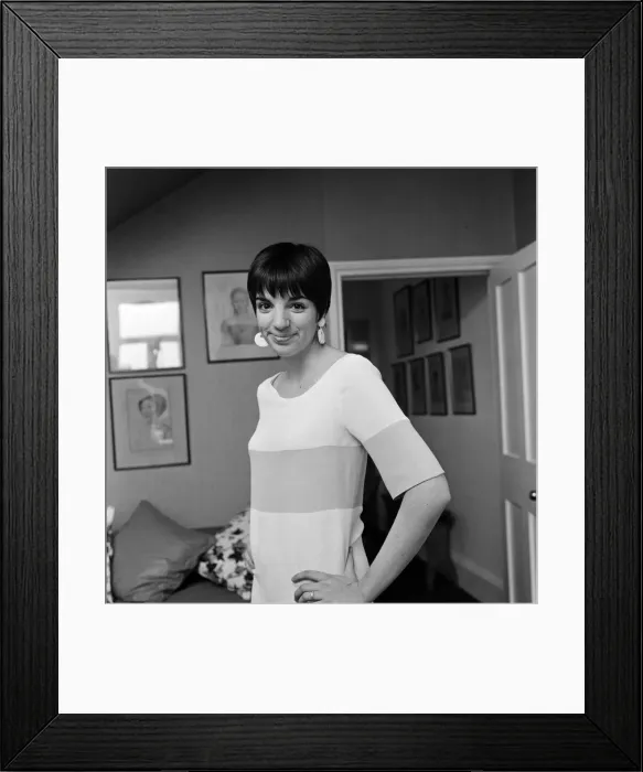 Framed Print : Actress and singer Liza Minnelli in London. 5th May 1966 Framed Print : Actress and singer Liza Minnelli in London. 5th May 1966