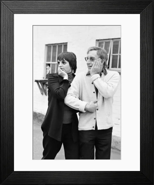 Framed Print : The happy couple, Liza Minnelli and Peter Sellers photographed at Shepperton Studios Framed Print : The happy couple, Liza Minnelli and Peter Sellers photographed at Shepperton Studios