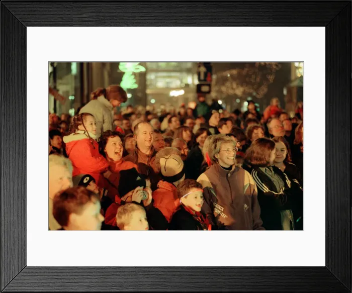 Framed Print : Newcastle New Years Eve celebrations. 31st December 1998 Framed Print : Newcastle New Years Eve celebrations. 31st December 1998