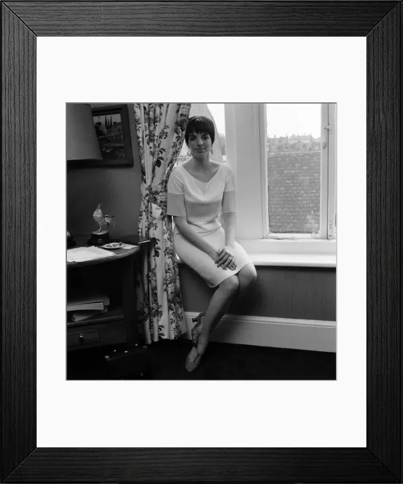 Framed Print : Liza Minnelli pictured at her flat in Chelsea. 5th May 1966 Framed Print : Liza Minnelli pictured at her flat in Chelsea. 5th May 1966