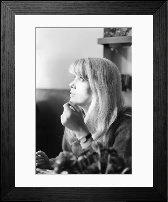 Framed Print : Catherine Deneuve, french actress in UK filming 1965 British psychological horror Framed Print : Catherine Deneuve, french actress in UK filming 1965 British psychological horror