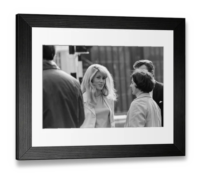 Framed Print : Catherine Deneuve, french actress in UK filming 1965 British psychological horror Framed Print : Catherine Deneuve, french actress in UK filming 1965 British psychological horror