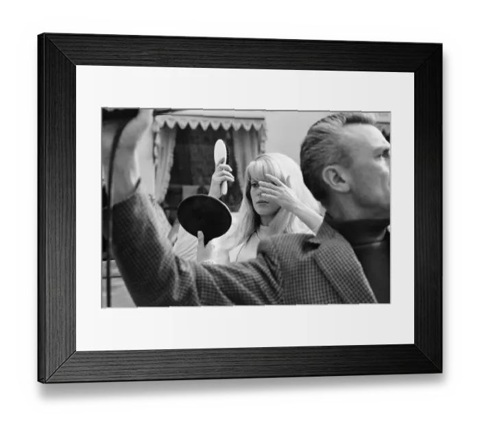 Framed Print : Catherine Deneuve, french actress in UK filming 1965 British psychological horror Framed Print : Catherine Deneuve, french actress in UK filming 1965 British psychological horror