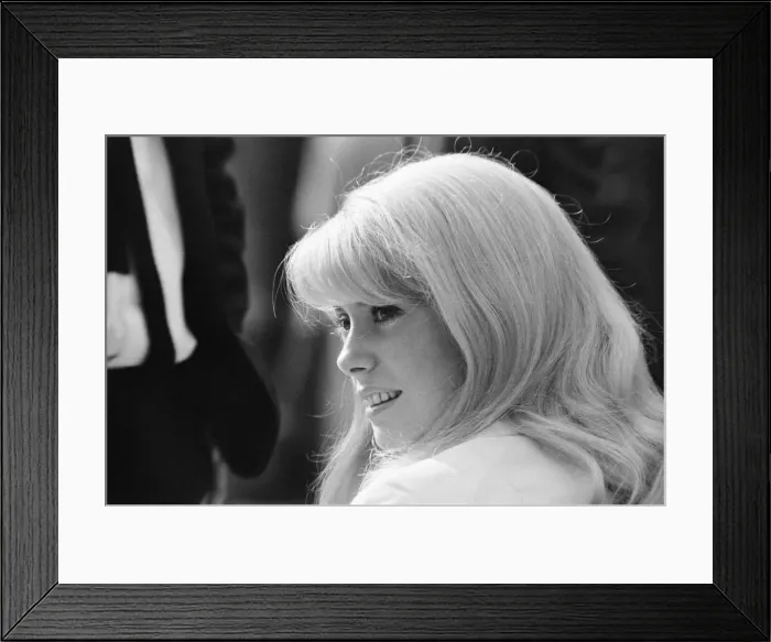 Framed Print : Catherine Deneuve, french actress in UK filming 1965 British psychological horror Framed Print : Catherine Deneuve, french actress in UK filming 1965 British psychological horror