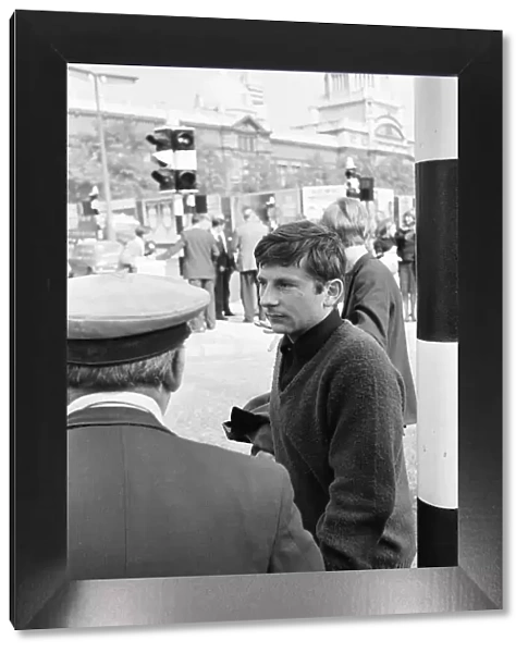 Roman Polanski, french polish film director in the UK filming 1965 British psychological
