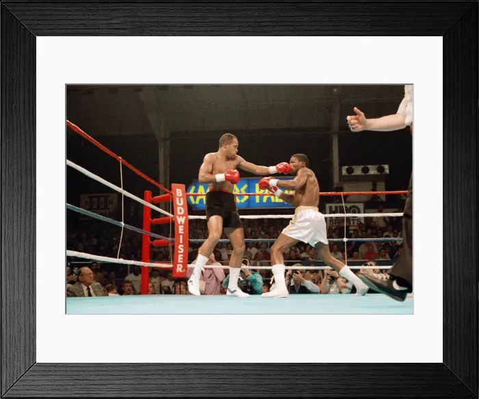 Framed Print : Lloyd Honeyghan vs Marlon Starling for the WBC Welterweight title Framed Print : Lloyd Honeyghan vs Marlon Starling for the WBC Welterweight title