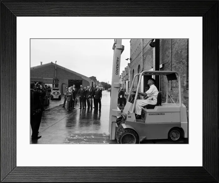 Framed Print : Prince Philip, Duke of Edinburgh visits Coventry Climax. 21st June 1966 Framed Print : Prince Philip, Duke of Edinburgh visits Coventry Climax. 21st June 1966