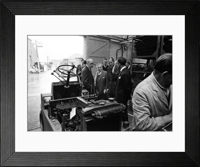 Framed Print : Prince Philip, Duke of Edinburgh visits Coventry Climax. 21st June 1966 Framed Print : Prince Philip, Duke of Edinburgh visits Coventry Climax. 21st June 1966